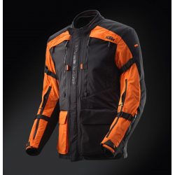 VESTE MOTO KTM "TERRA ADVENTURE V2 JACKET" NOIR/ORANGE