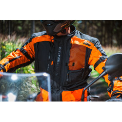 VESTE MOTO KTM "TERRA ADVENTURE V2 JACKET" NOIR/ORANGE