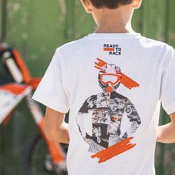 T-SHIRT ENFANT KTM "KIDS HERO TEE" BLANC