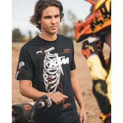 T-SHIRT HOMME  KTM "HARD KNOCKS TEE" NOIR