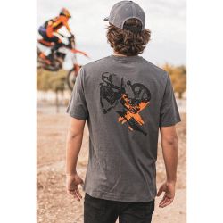 T-SHIRT HOMME KTM "MX TEE" GRIS