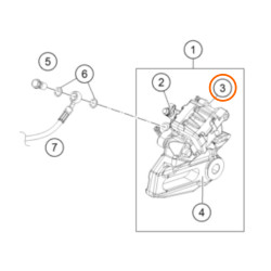 Plaquettes de Frein origine ARRIERE pour KTM 125 et 390 DUKE / RC/  ADVENTURE / SMC-R / ENDURO-R