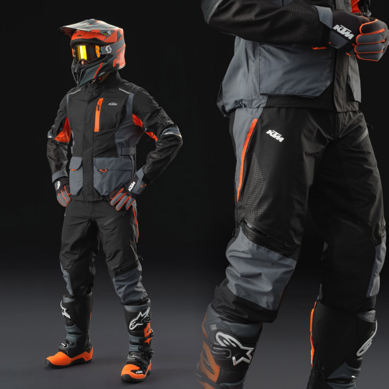 PANTALON MOTO OFFROAD ETANCHE KTM "RACETECH WP PANTS" (2023) TAILLE