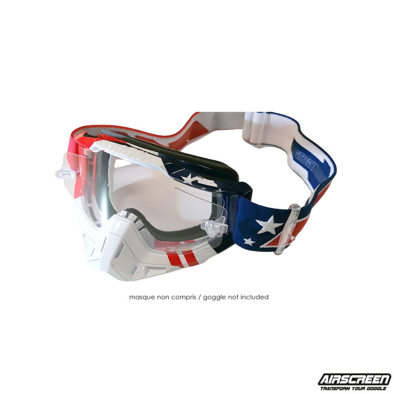 Ecran anti-buée pour masque moto 100% Strata2/Accuri2/Racecraf Airscreen  TAILLE UNIQUE Pas de taille