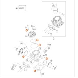 Kit  piston Cote 1 (Gr. I) pour KTM 300 EXC TPI (17-23)