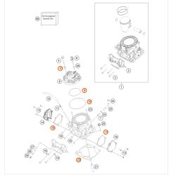 Kit piston Cote 2 (Gr. II) pour KTM 300 EXC TPI (17-23)