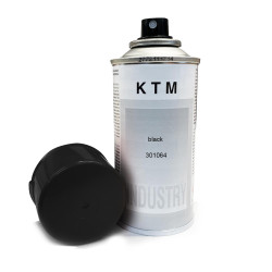 Bombe de peinture Noire KTM