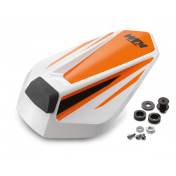Capot de selle passager Orange/Blanc pour KTM 125/390 DUKE (2017-2023)-93007955200