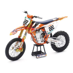 MINIATURE MOTO KTM "450 SX-F CAIROLI (ECHELLE 1:10")